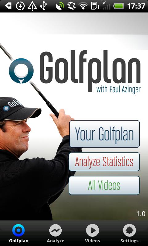 Golfplan with Paul Azinger Screen 1