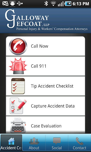 Galloway Jefcoat Accident App