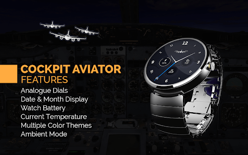 Android application Cockpit Aviator Watch Face screenshort