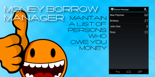 【免費生產應用App】Money Borrow Manager-APP點子