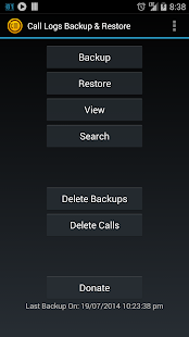 Call Logs Backup Restore