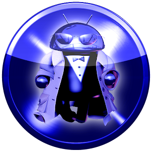 Poweramp skin BLUE logo