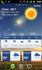 GO Weather Blue Classic Widget