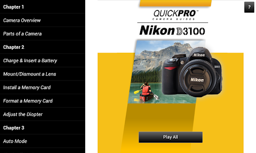 Guide to Nikon D3100