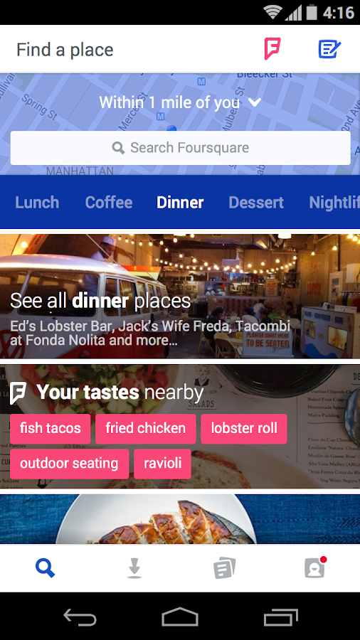 Foursquare - screenshot