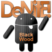 Black Wood Orange CM11 Theme