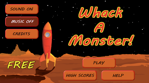Android application Whack a Monster! FREE screenshort