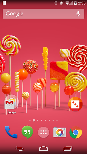 Lollipop Live Wallpaper