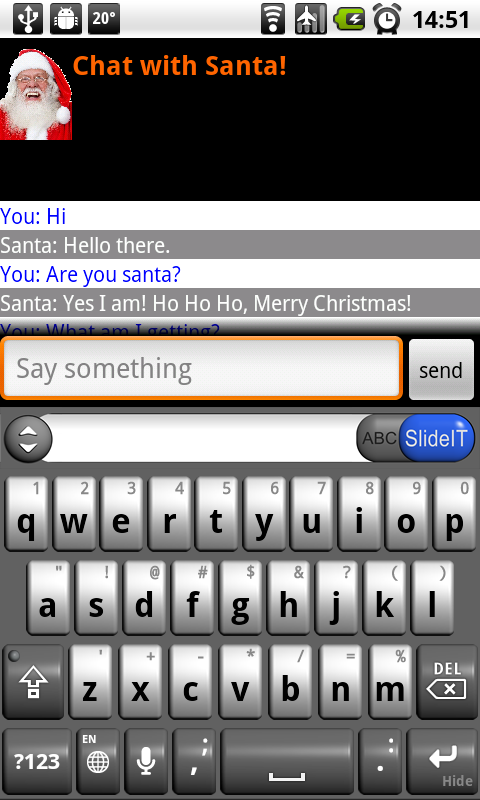 Chat with Santa Claus! Screen 3