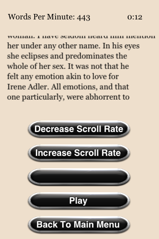    Speed Reading Trainer- screenshot  
