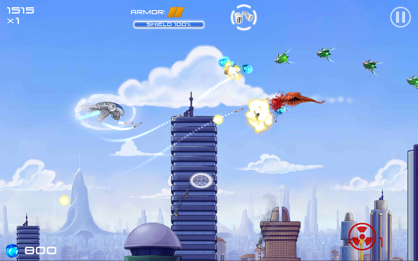 Jets Aliens Missiles Screen 1