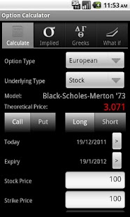Option Calculator