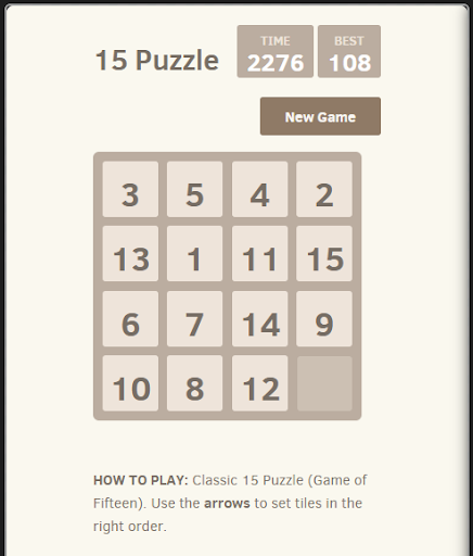 Fifteen Puzzle