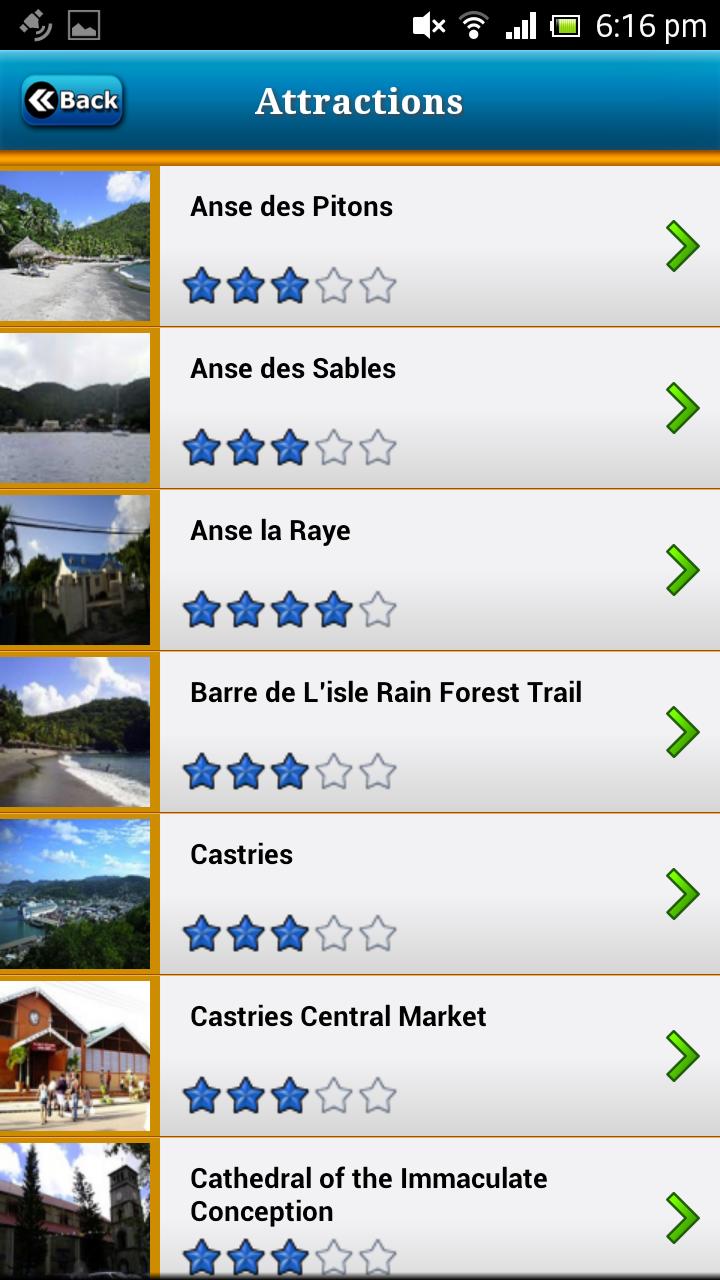 St. Lucia Offline Map Guide Screen 3