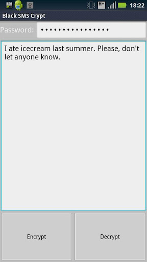 BlackSMS - Text Crypt