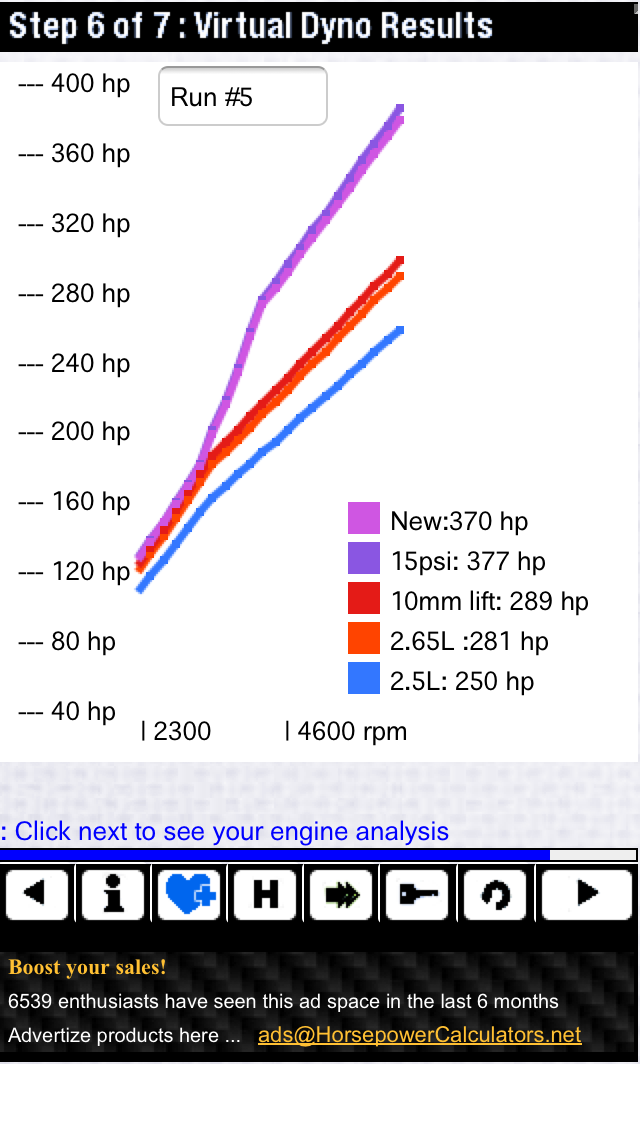 HPC - Virtual Dyno Pro Screen 3