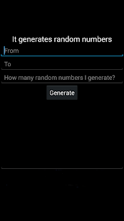 Free Random Numbers APK