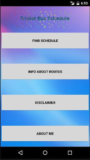 Triolet Bus Schedule