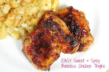 Sweet and Spicy Boneless Chicken Thighs