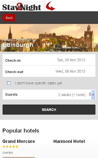 Edinburgh Hotel booking