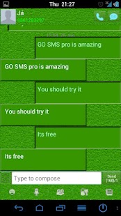 GreenStone Theme for GoSMS Pro Screenshots 1
