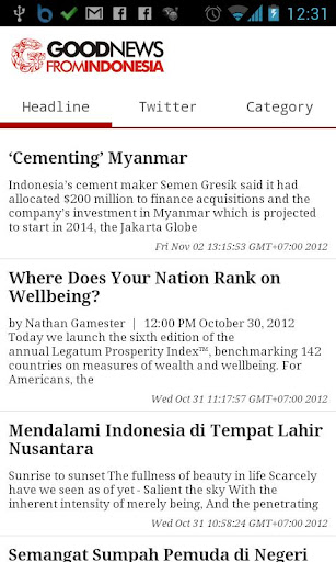 Good News From Indonesia