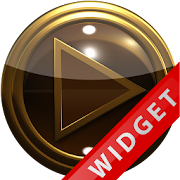 Poweramp Widget Brown Gold