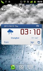 GO Weather Blue Classic Widget
