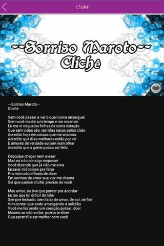 【免費娛樂App】Sorriso Maroto Letras-APP點子