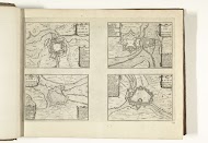 Plattegronden van Landrecies, Bouchain, Avesnes en le Quesnoy, 1726