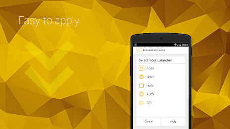 Minimalistic Icons | Yellow poster 9