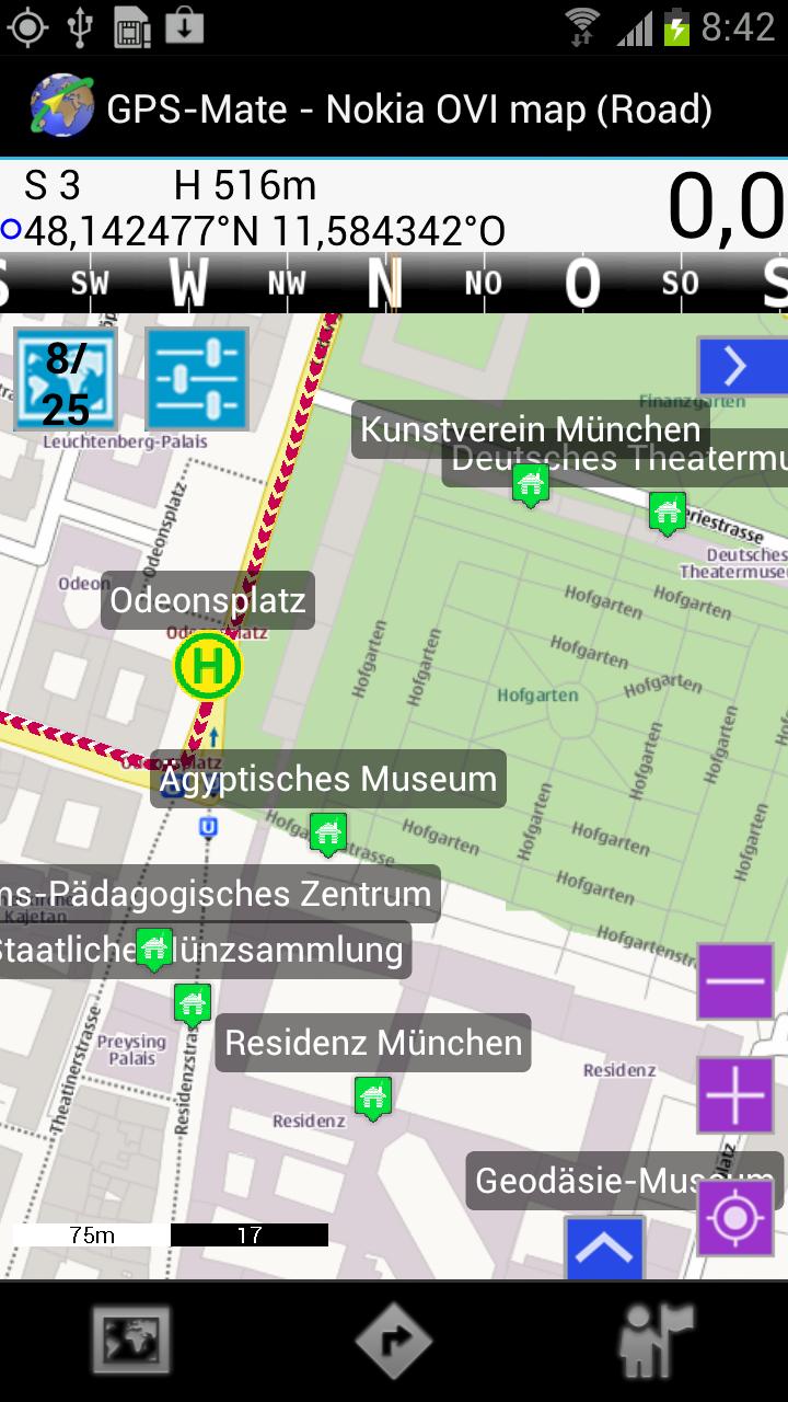GPS-Mate (Outdoor Navigation) Screen 2