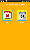 Days and Months Kids Flashcard