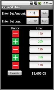 Parlay Calculator App
