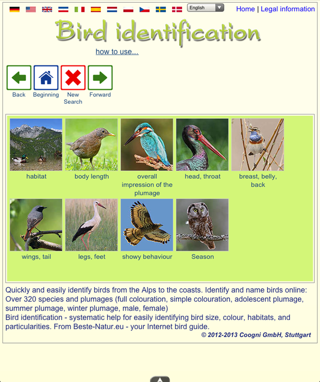 Identify Birds Screen 3