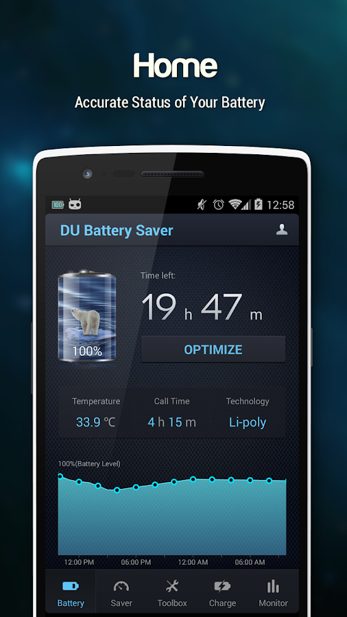 ?  HEALTHY CHARGE MANAGERTrack and implement healthy charging practices  in different stages to keep your battery working its best    : 6.1  .   