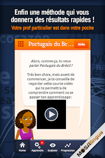 Capture d'ecran de l'application Android Learn Brazilian Portuguese