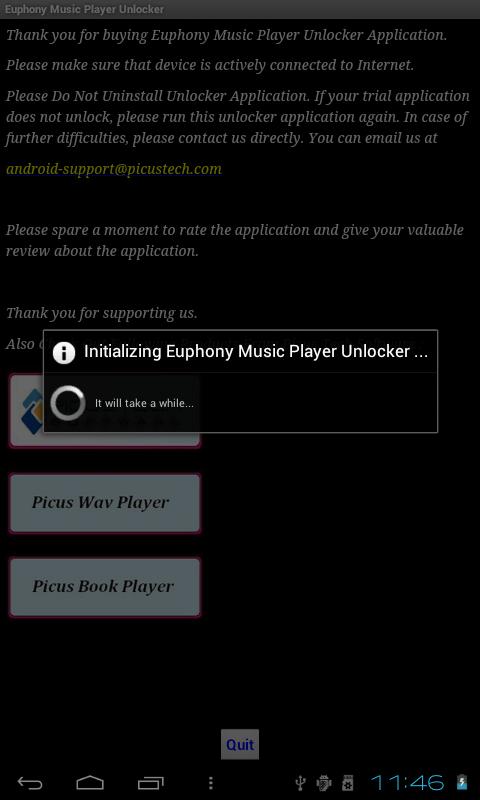 Android application Euphony Music Player Unlocker screenshort