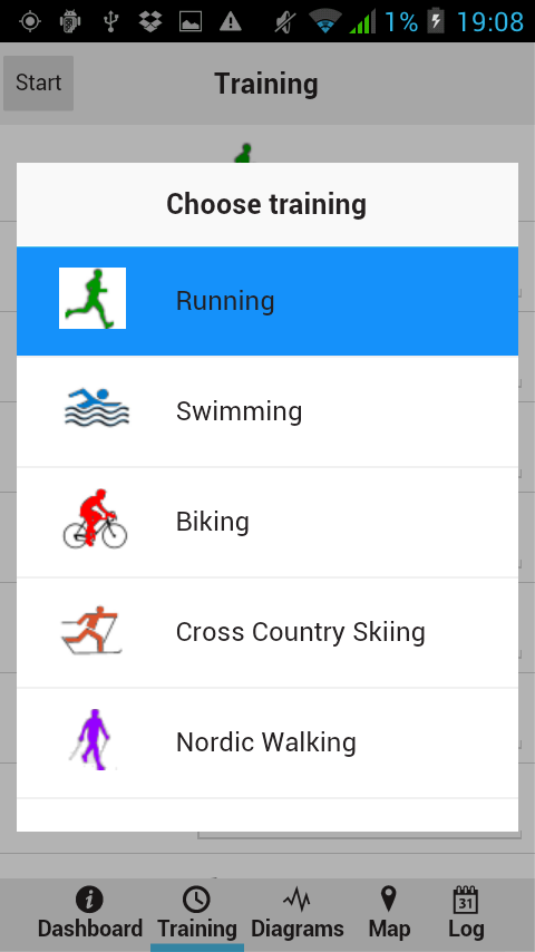 SportsLogger Screen 3