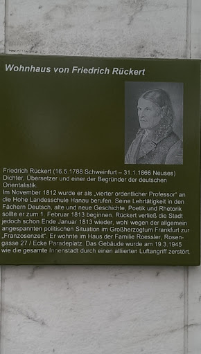Haus Von Friedrich Rückert