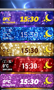 Lastest Glitter Weather Clock Widget APK for PC