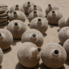 Making of Surahi in Bikaner  by Rakesh Sharma - Artistic Objects Cups, Plates & Utensils