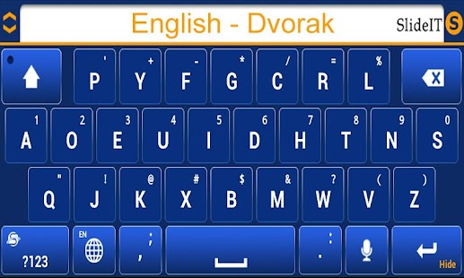 How to mod SlideIT English Dvorak Pack 3.0 mod apk for bluestacks