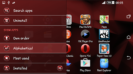 Polygons Red Xperien Theme poster 12