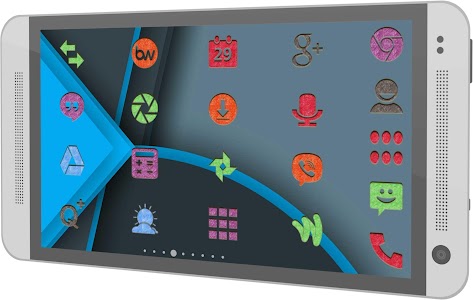 Screenshot Colored Chalk - icon pack v1.1