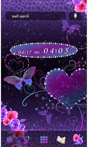 Butterfly Theme Violet Hearts 2.0.1 Windows u7528 1