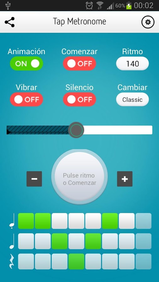Metrónomo (Tap Metronome) Aplicaciones de Android en Google Play