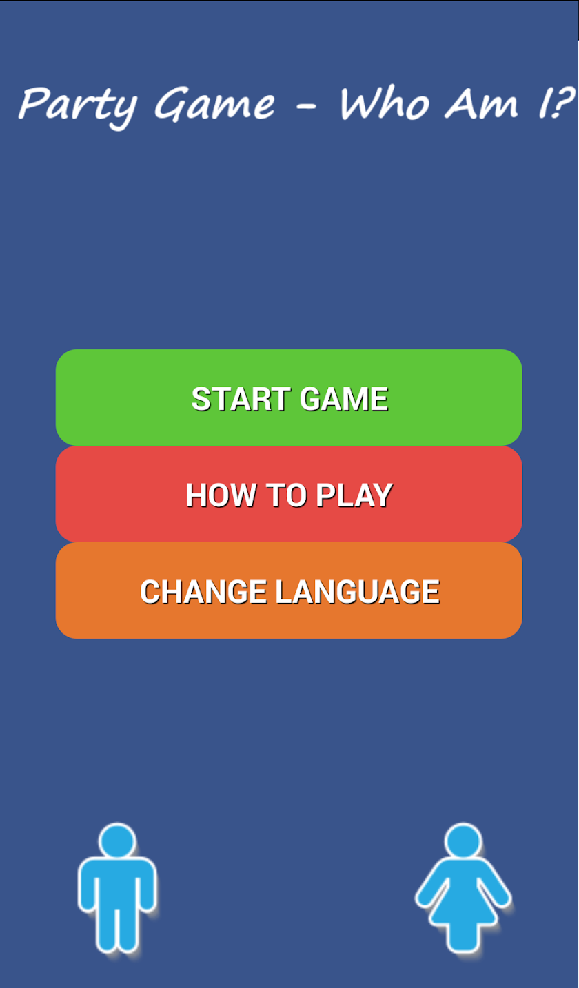 Party Game -Who Am I? Screen 1