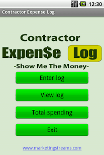 Contractor Expense Log