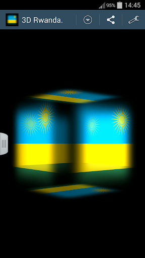 3D Rwanda Cube Flag LWP